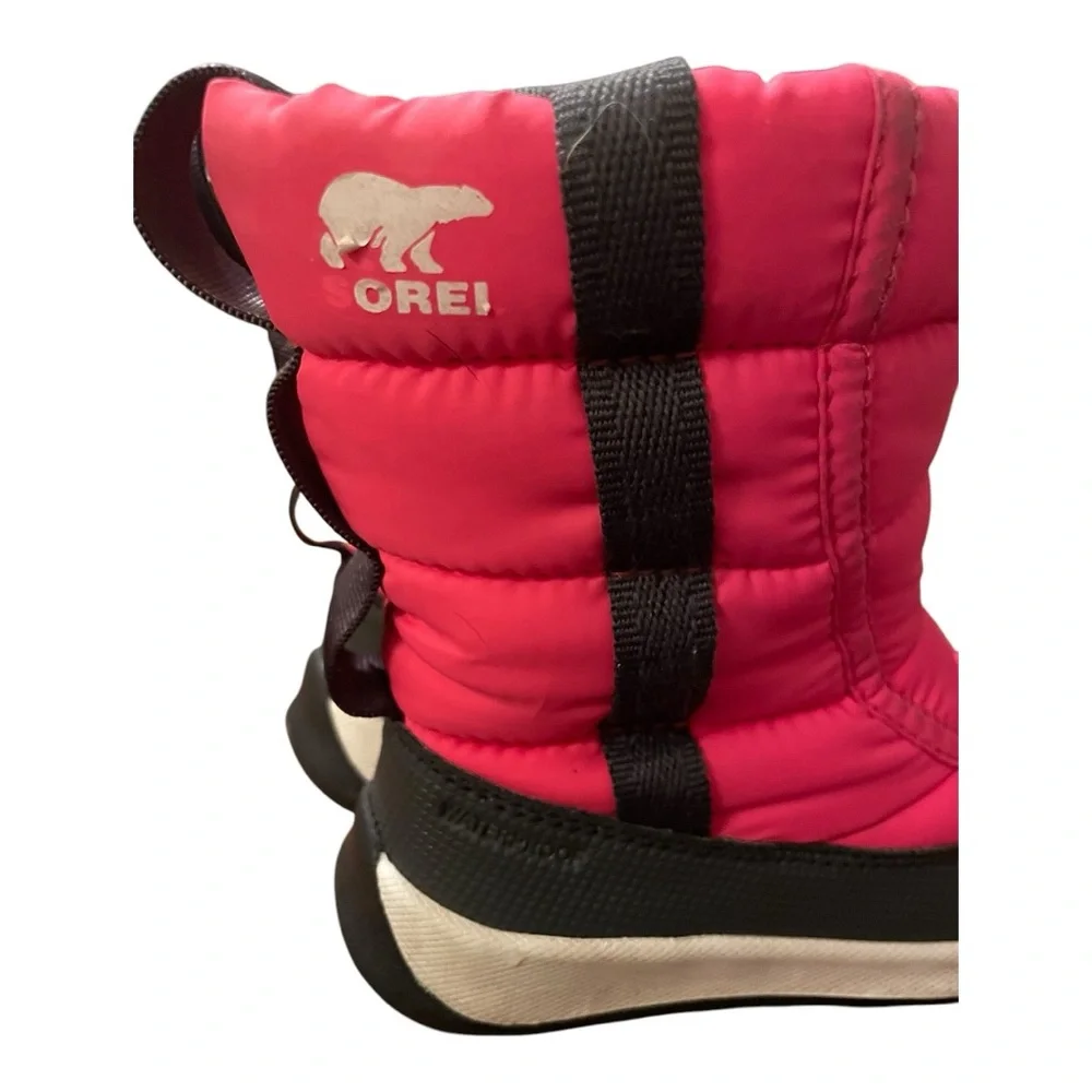 Sorel Youth Whitney II Puffy Mid Waterproof Boots Tropic Pink Size 9